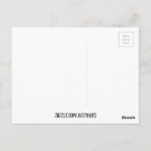 Funky trumpet muziekinstrument briefkaart (Achterkant)