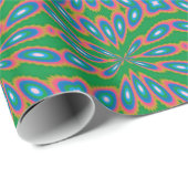 Funky Tuin Abstracte Kunst Cadeaupapier (Rol Hoek)
