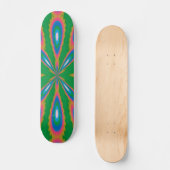 Funky Tuin Abstracte Kunst Skateboard (Voorkant)