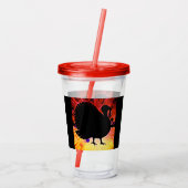Funky Turkey Acryl Drinkbeker (Achterkant)