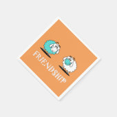 Funky Two Sheep Vriendschaps Papier Servet (Hoek)