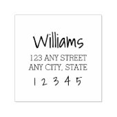 Funky Type Zelfinkt Retouradresstempel Zelfinktende Stempel (Design)