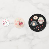 Funky Typography Ugly Sweater Hot Chocolate Confetti (Achterkanten)