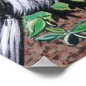 Funky Uilen Acryl Kunst Poster (Hoek)