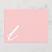 Funky UpBeat Modern Monogram Wedding Uitnodiging (Achterkant)