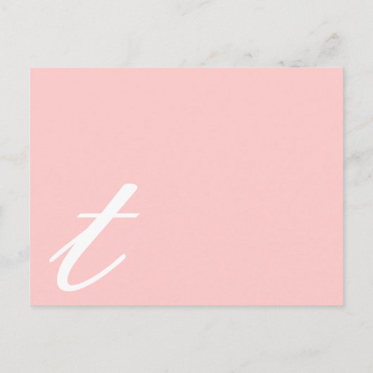 Funky UpBeat Modern Monogram Wedding Uitnodiging (Achterkant)