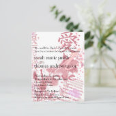 Funky UpBeat Modern Monogram Wedding Uitnodiging (Staand voorkant)