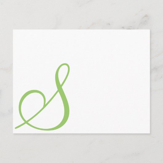 Funky UpBeat Modern Monogram Wedding Uitnodiging (Achterkant)