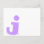 Funky UpBeat Modern Monogram Wedding Uitnodiging Briefkaart (Achterkant)