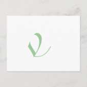 Funky UpBeat Modern Monogram Wedding Uitnodiging Briefkaart (Achterkant)
