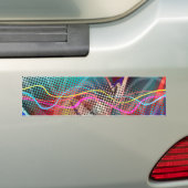 Funky Urban Graffiti Grunge Textured Bumpersticker (Op auto)