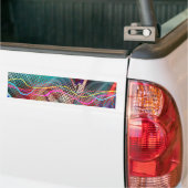 Funky Urban Graffiti Grunge Textured Bumpersticker (Op Truck)