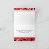 Funky Urban Red, Black, White-bedankt-kaart Bedankkaart (Binnen)