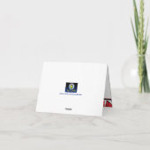 Funky Urban Red, Black, White-bedankt-kaart Bedankkaart (Achterkant)