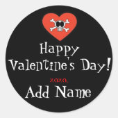 Funky Valentijn Gift Sticker (Voorkant)