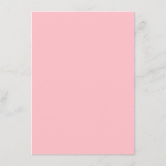 Funky Valentijn Wavy Red en Pink Wedding Menu (Achterkant)