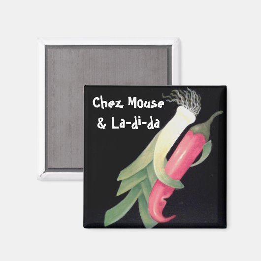 Funky Veggie gepersonaliseerd Magneet (Voorkant / Achterkant)