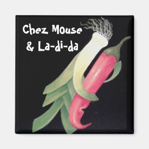 Funky Veggie Personalized Magneet