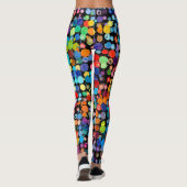 Funky verfspetters leggings (Achterkant)
