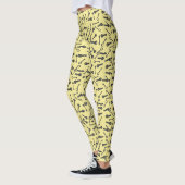 Funky verschillende sleutelvormen patroon Leggings (Links)