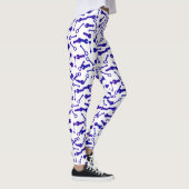 Funky verschillende sleutelvormen patroon Leggings (Rechts)