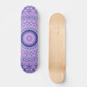 Funky Vibrant Kleurrijke Trippy Boho Hippie Mandal Persoonlijk Skateboard (Voorkant)