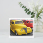 Funky Vintage Auto Briefkaart! Briefkaart (Staand voorkant)