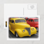 Funky Vintage Auto Briefkaart! Briefkaart (Voorkant / Achterkant)
