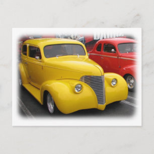 Funky Vintage Auto Briefkaart! Briefkaart