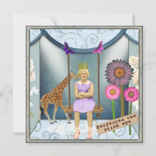 Funky Vintage Kid Gewijzigde Kunst Collage Plat Ka (Voorkant)