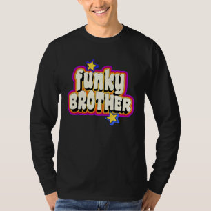 Funky Vintage Retro 70s Funky Broer Disco Danser T-shirt