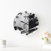 Funky Violin Wall Clock Grote Klok (Huis)