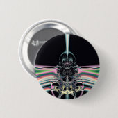 Funky Vogel Ronde Button 5,7 Cm (Voorkant /achterkant)