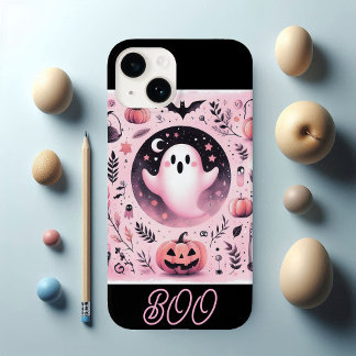 Funky Vriendelijke Boe Griezelige Jack O Lanterns  iPhone 14 Hoesje