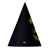 Funky vrolijke Halloween-tekst met griezelig pompo Feesthoedjes (Links)