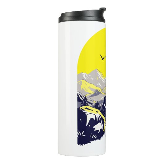 funky waterfles thermosbeker (Gedraaid links)