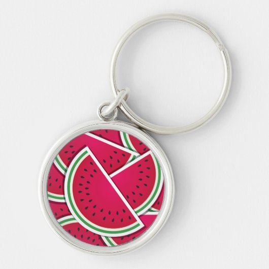Funky watermelonwiggen sleutelhanger (Voorkant)