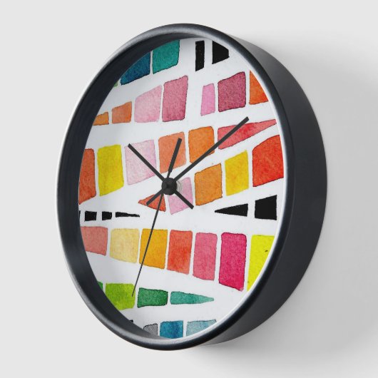 Funky Waterverf geometrisch patroon (Hoek)