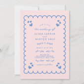 Funky Wave Doodle Geïllustreerde Hand Geschreven B Kaart (Voorkant)