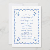 Funky Wave Doodle Geïllustreerde Hand Geschreven B Kaart (Voorkant)