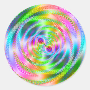 Funky Web Ronde Sticker