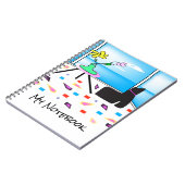 Funky Whimsical Colorful Miami, Graphic Notitieboek (Linkerzijde)