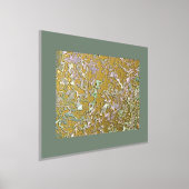 Funky Whimsical Gold Wavy Swirls Art Patroon Folie Afdrukken (Laagn)