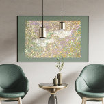 Funky Whimsical Gold Wavy Swirls Art Patroon Folie Afdrukken<br><div class="desc">Mooie eigentijdse salie groen, roze, blauwgroen, violet, lavendel paarse, mauve taupe, en echte gouden folie gekleurde retro abstracte geometrische golven en wervelingen patroon. Elegant, stijlvol en eclectisch minimalistisch ontwerp voor de artistieke interieurontwerper, de artistieke decorateur, de populaire hippe trendsetter, de retro-kunststijl of de abstracte liefhebber van digitale geometrische motieven. Combineer...</div>