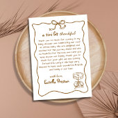 Funky Whimsical Hand Drawn Martini Baby shower Bedankkaart