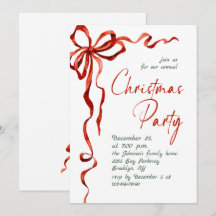 Funky Whimsical Kerst Rode Strik Vakantiefeest