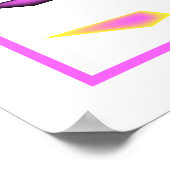 Funky Whimsical Miami Colorful Poster (Hoek)