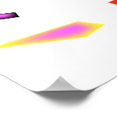 Funky Whimsical Miami Colorful Poster (Hoek)