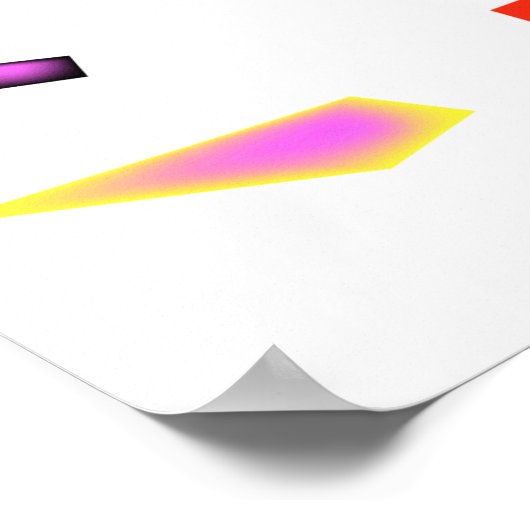 Funky Whimsical Miami Colorful Poster (Hoek)