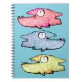 Funky Whimsical vis Notitieboek (Voorkant)